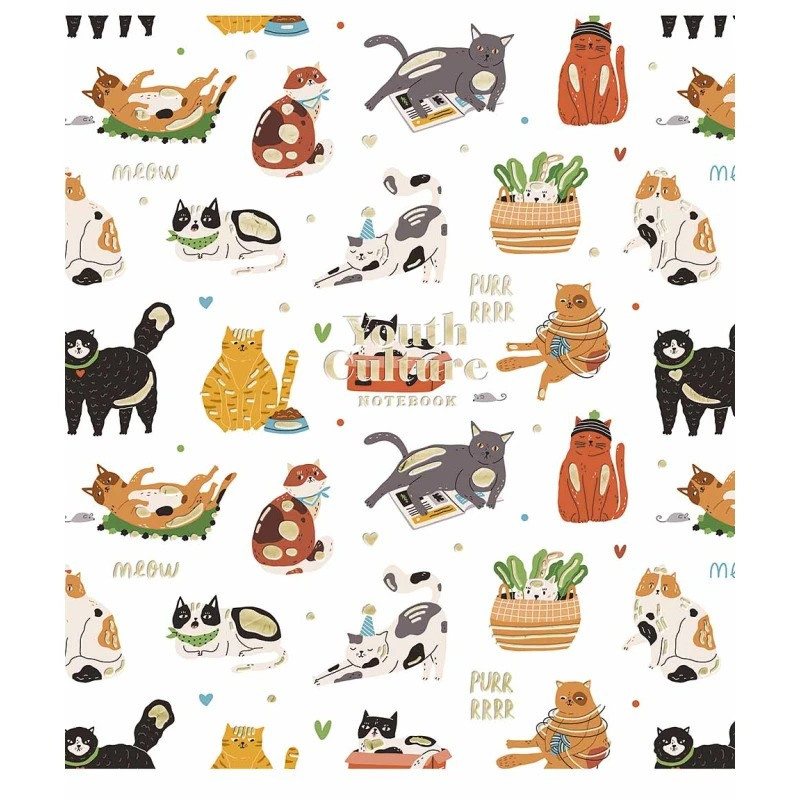 Зошит загальний "Young Culture" 080-3152K-5 в клітинку, 80 аркушів