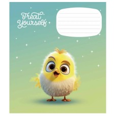 Зошит учнівський "Cute little animals" 012-3333C-5 у косу лінію, 12 аркушів