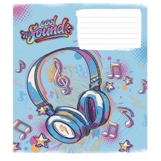 Зошит учнівський "Cool sound" 024-3205L-4 в лінію, 24 аркушів