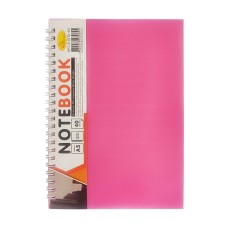 Блокнот А5 Б-БП5-40, 40 листів, пружина збоку Рожевий