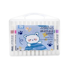 Маркер акриловий 24 кольори BV-892-24 у пластиковому боксі