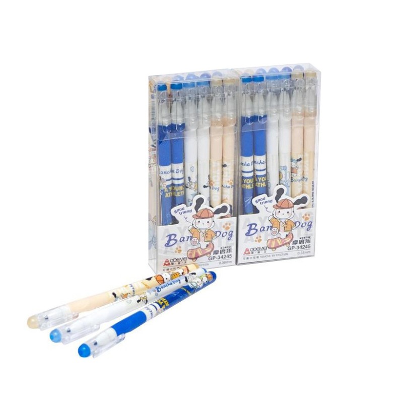 Ручка "Пише-Стирає" 34245 синя, в упаковці 12 штук