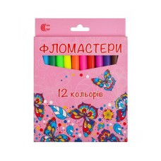 Дитячі Фломастери "Картон" 950-12 12 кольорів Вид 2
