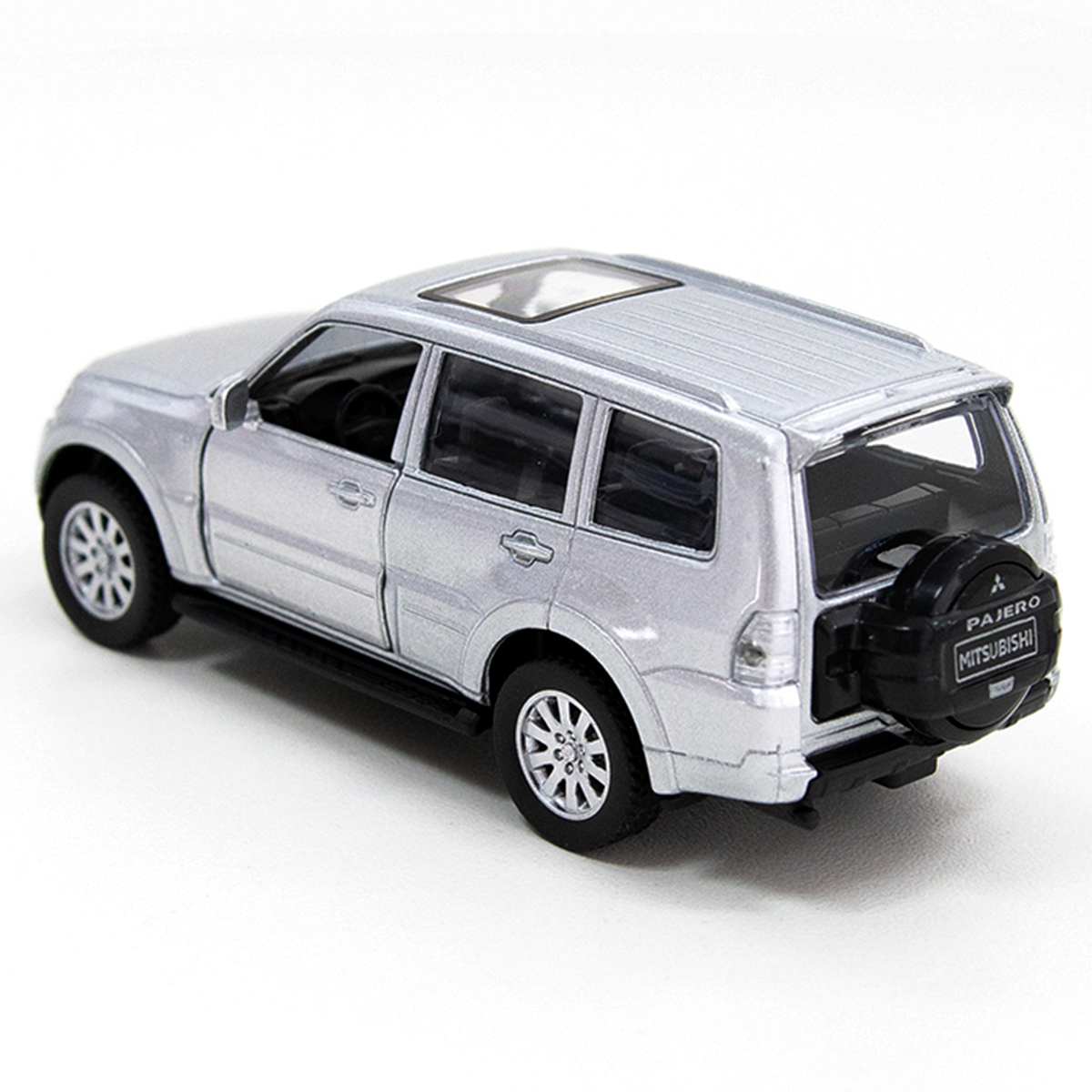Автомодель - Mitsubishi Pajero 4WD Turbo (серебристый) — фото 6