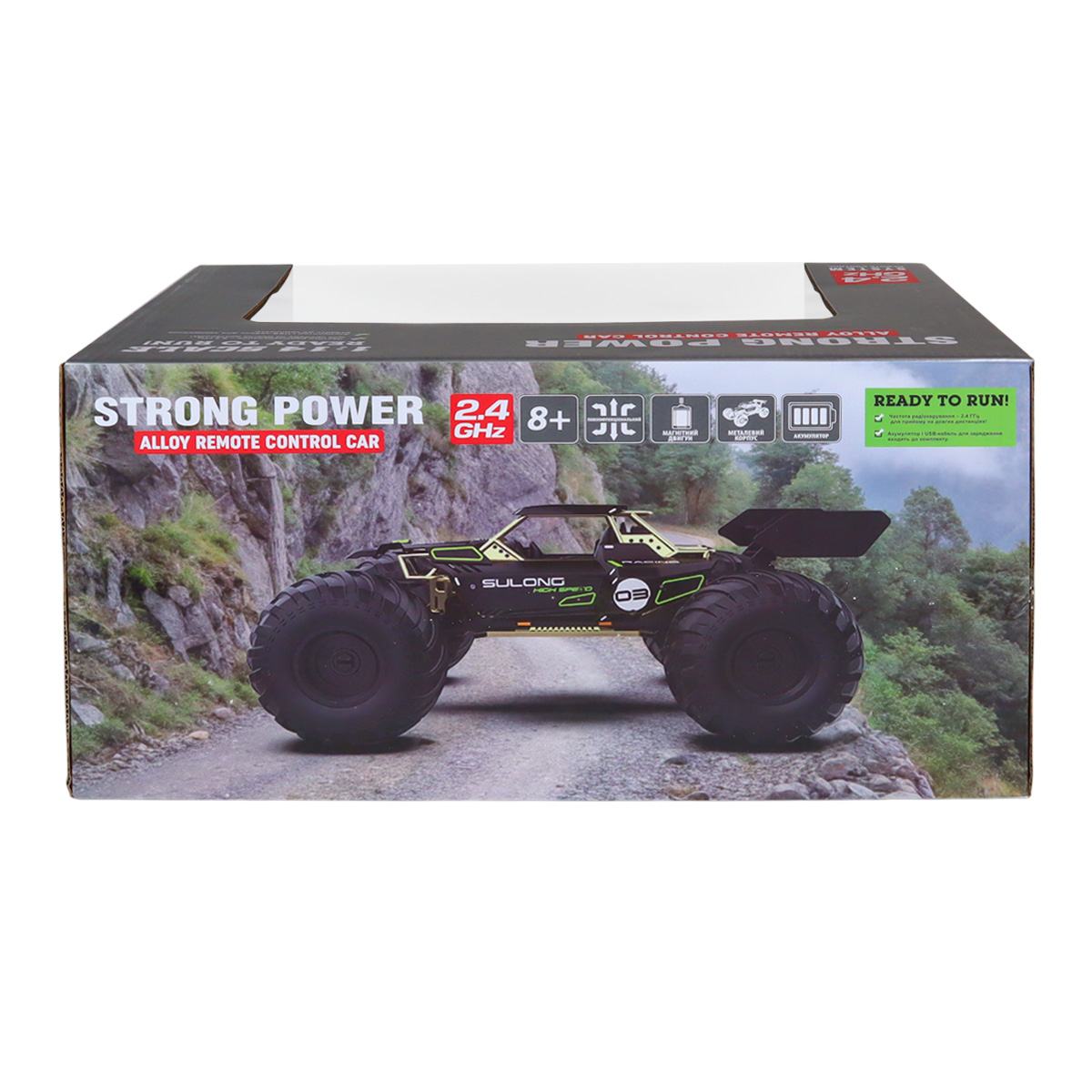 Автомобіль OFF-ROAD на р/к – HIGH Speed (чорний, метал. корпус, 1:14, 2.4 ГГц, акум. 3,7 V) — фото 6