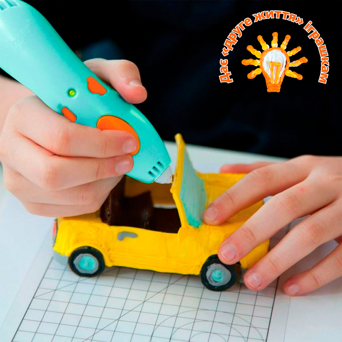 Набір стрижнів для 3D-ручки 3Doodler Start - Мікс (75 шт: червоний, білий, синій) — фото 7