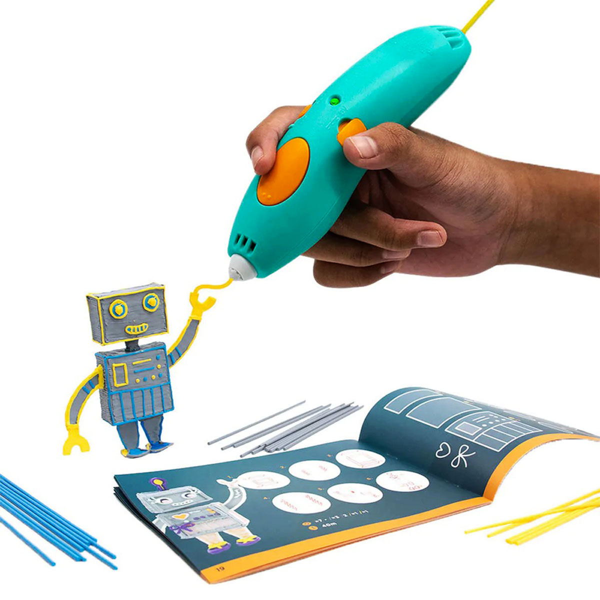 3D-ручка 3Doodler Start Plus для детского творчества базовый набор - Креатив (72 стержня) — фото 6