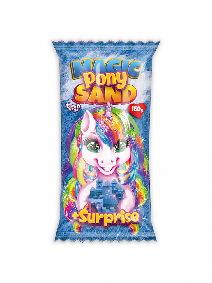 Набір для творчості "Кінетичний пісок "Magic Pony Sand" MPS-01-01, 150 г Синій
