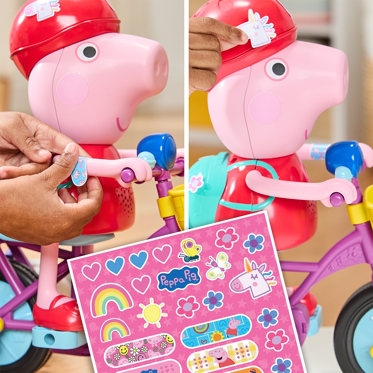 Інтерактивний ігровий набір Peppa Figurines – Пеппа На Велосипеді — фото 7