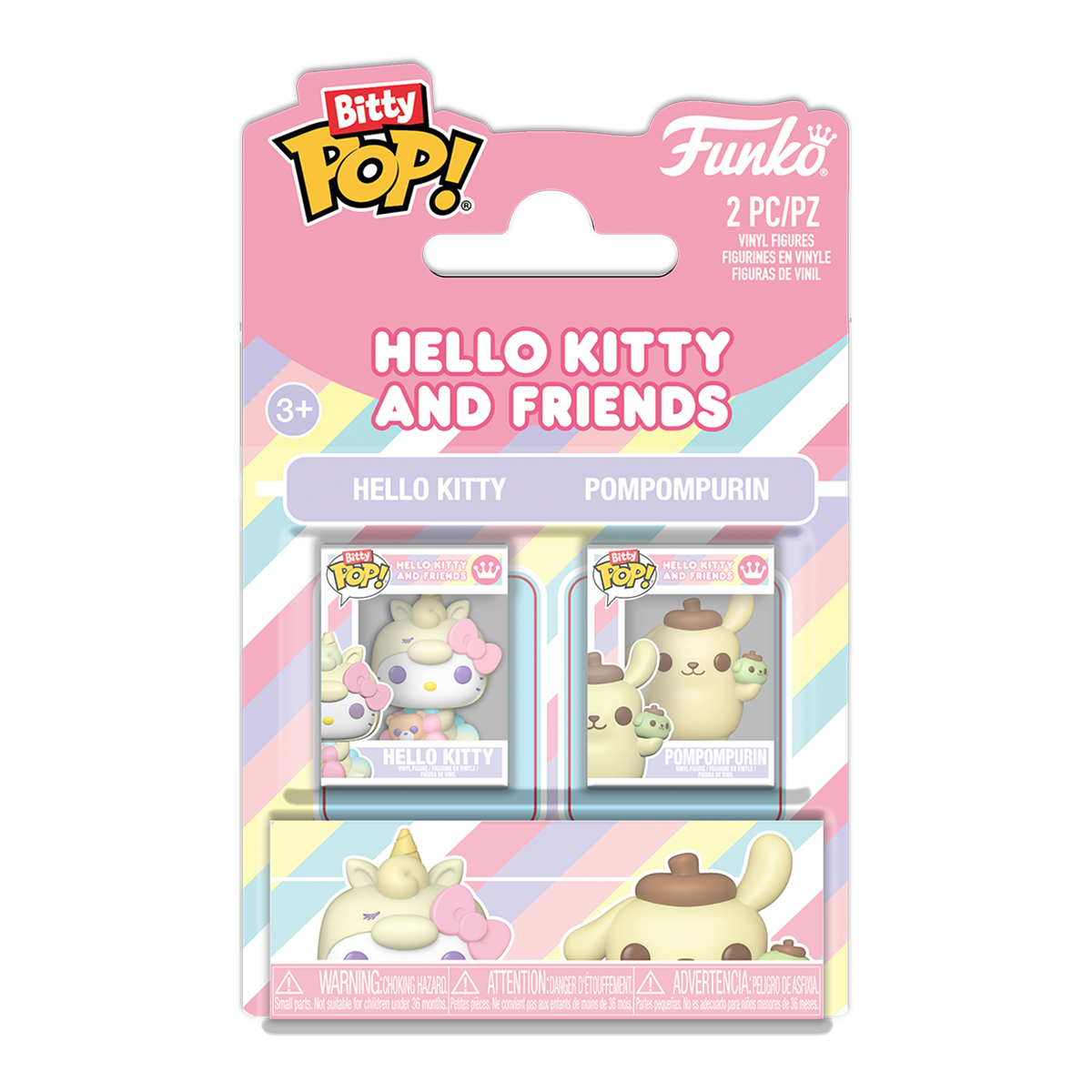 Набір ігрових фігурок Bitty POP! серії "Sanrio" - Хелоу Кітті Та Помпомпурін