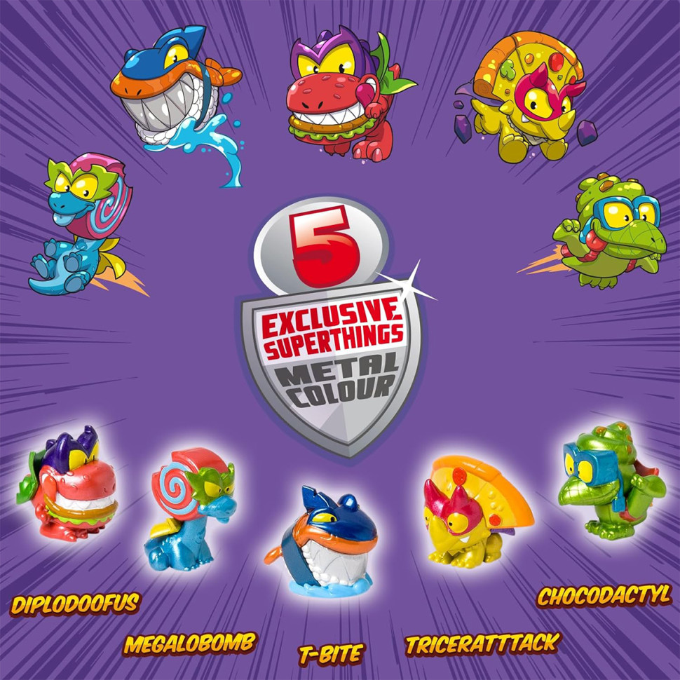 Игровой набор фигурок "Дино Разрушители" SuperThings PSTSD48TIN60, 5 эксклюзивных фигурок — фото 5