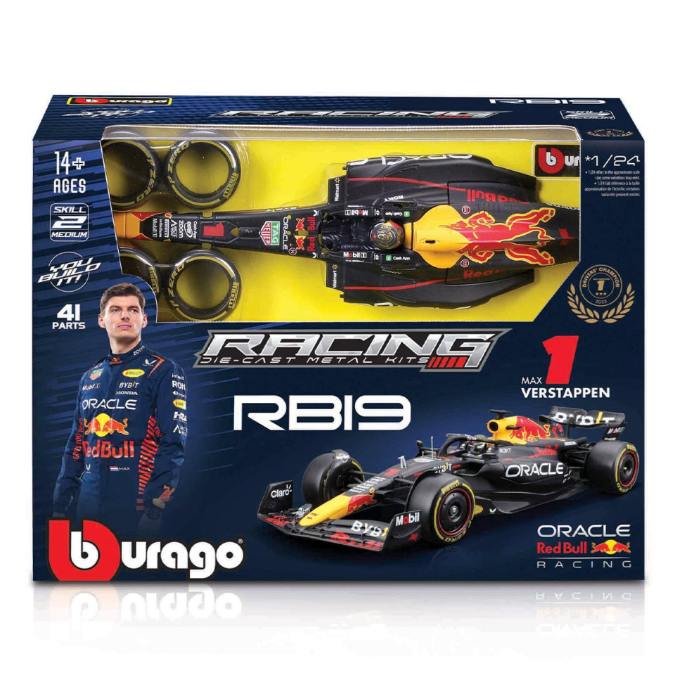 Авто-конструктор ORACLE RED BULL RACING RB19 Bburago 18-28507 масштаб (1:24) — фото 9