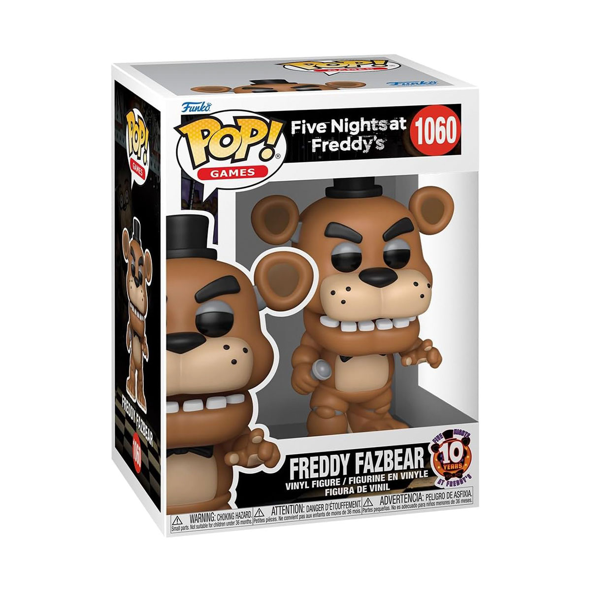Игровая фигурка Funko POP! серии "5 ночей с Фредди: 10 лет" - Фредди — фото 2