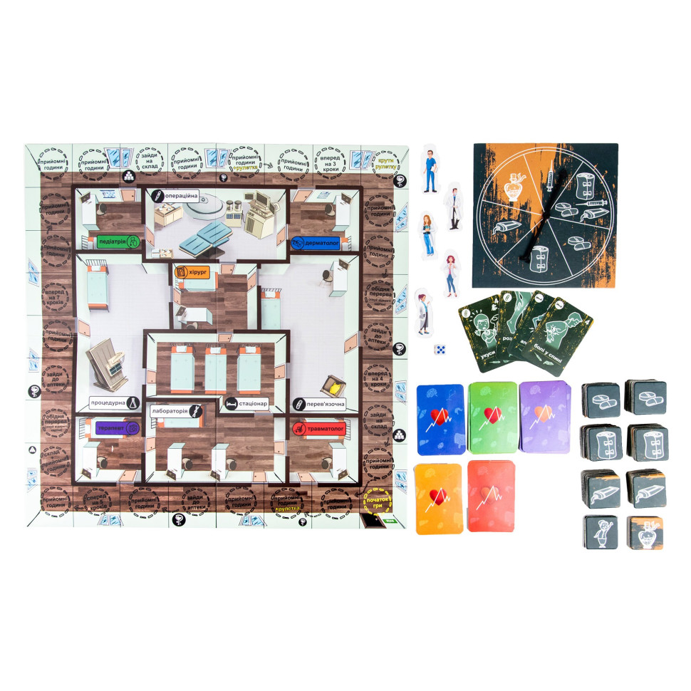 Настольная игра "Doctoring - соревнование врачей" Strateg 30916 укр — фото 3