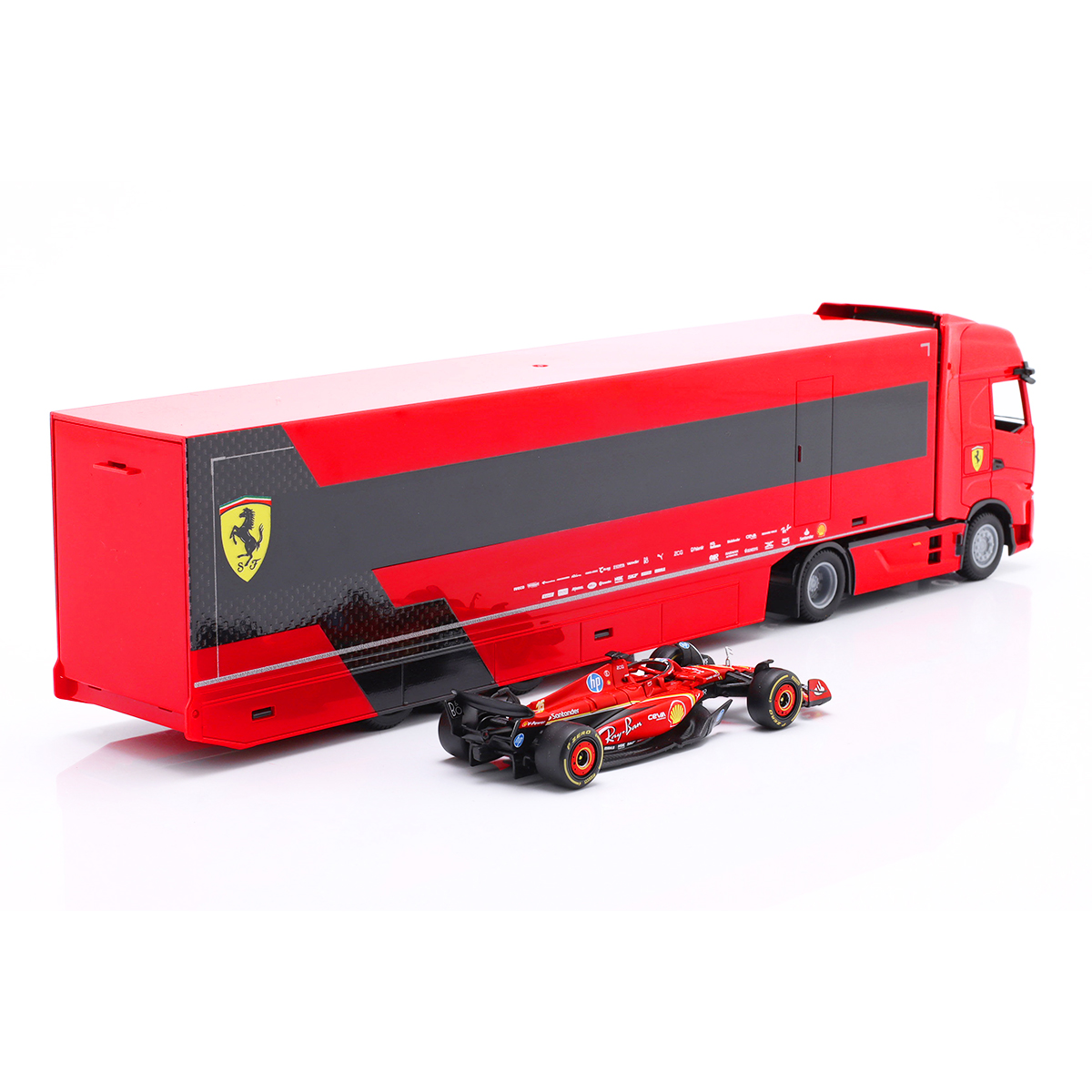 Ігровий набір - Вантажівка-Тягач Iveco S-WAY Та Болід SF-24 (1:43) — фото 5