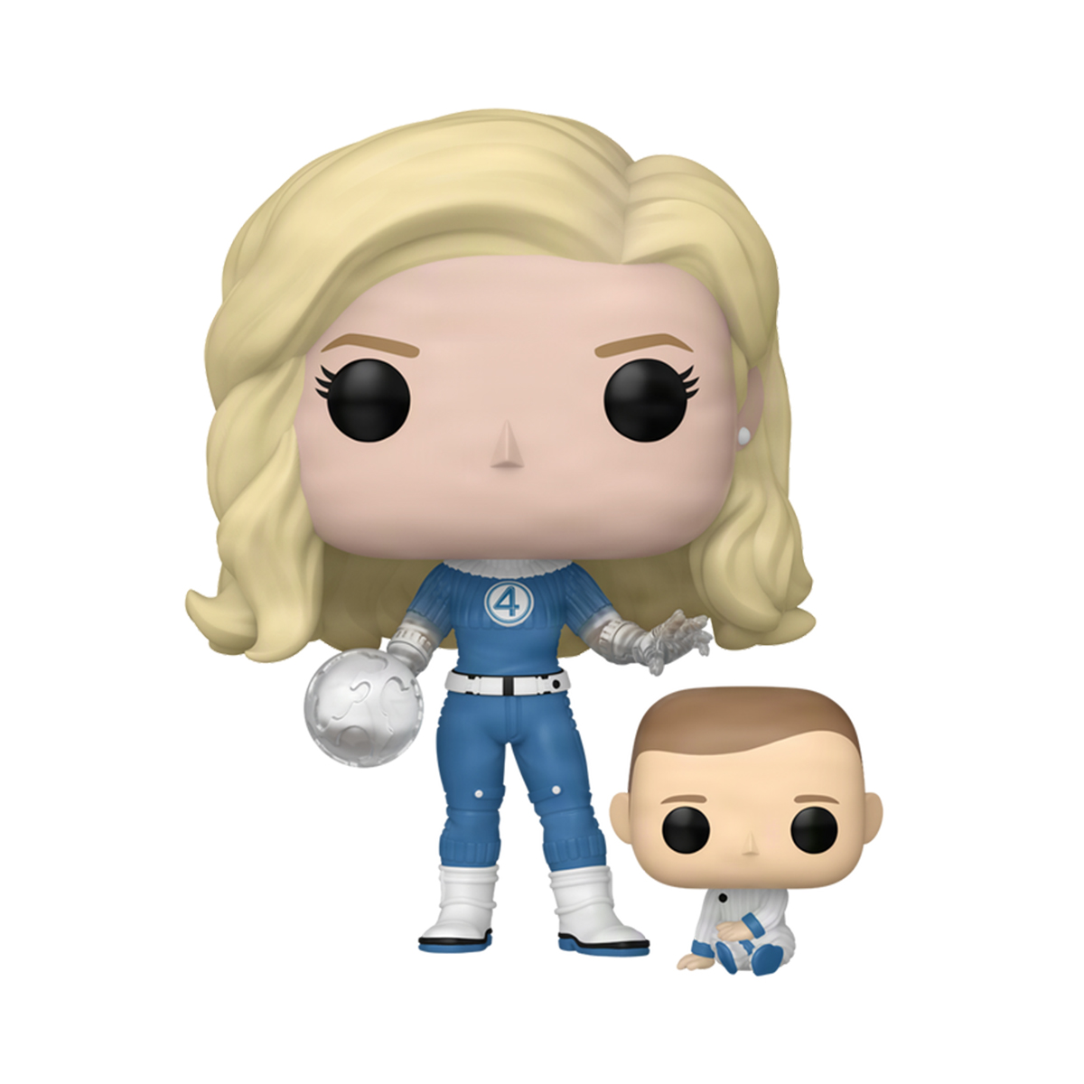 Набір ігрових фігурок Funko POP! серії "Фантастична 4: Перші кроки" - Невидима Жінка й Франклін — фото 2