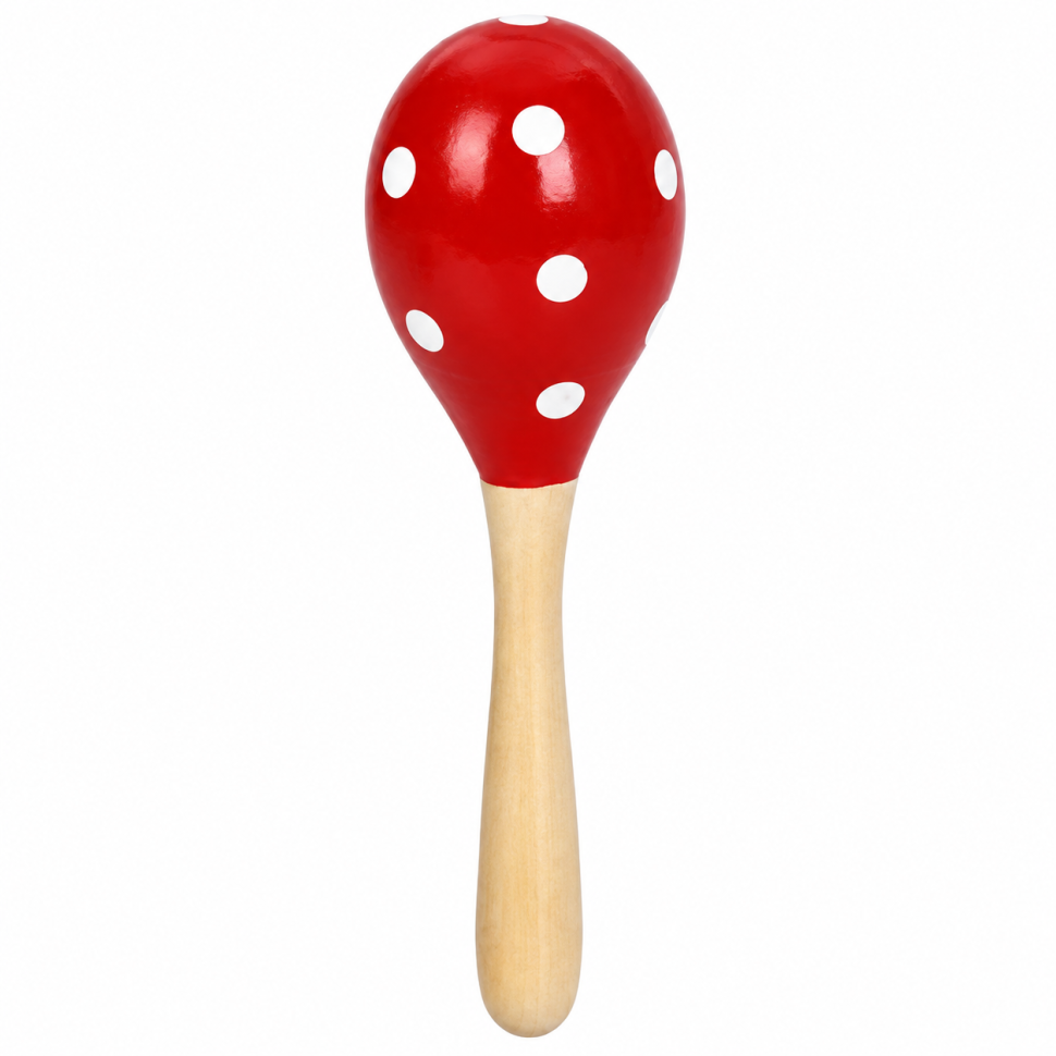 Дерев'яна дитяча іграшка "Маракас" MD 0029(Red) 20х6х6 см