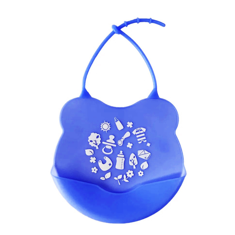 Дитячий слинявчик Міні MGZ-0604 (Deep-Blue) силіконовий