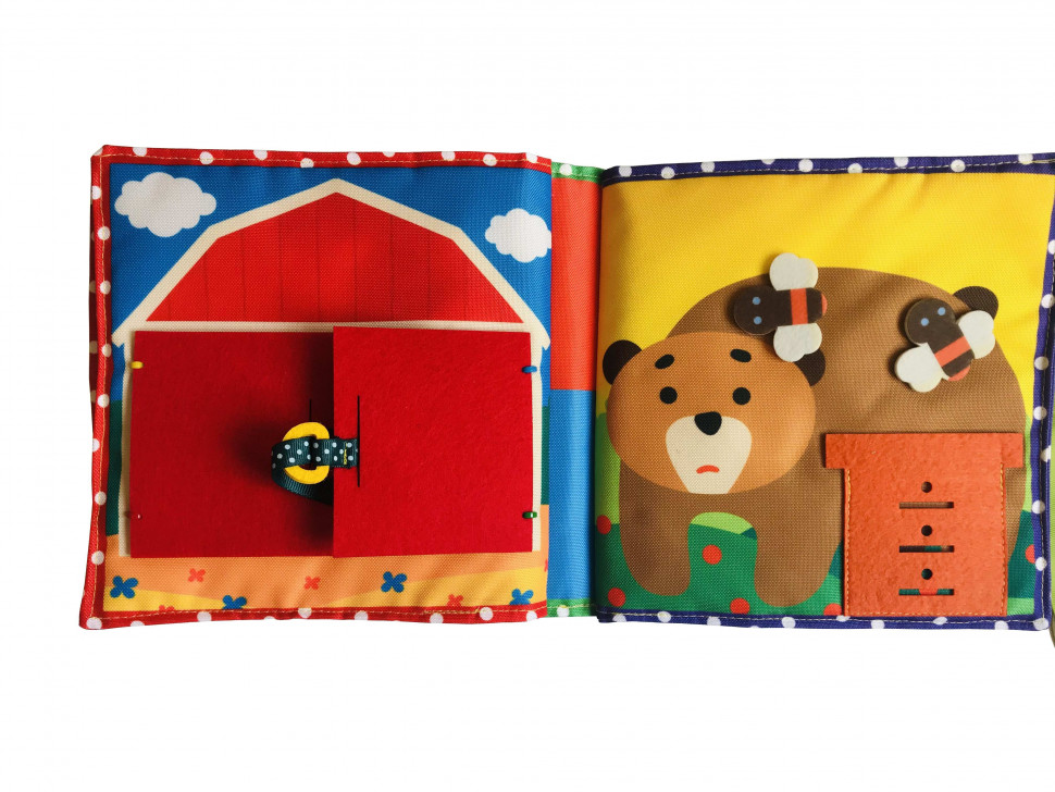 Текстильна розвиваюча книга для малят Bambini "Поні" 403679 — фото 4