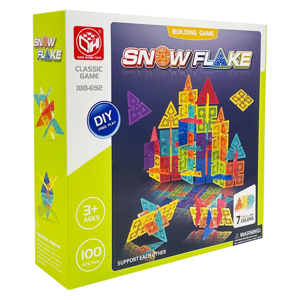 Дитячий набір конструктора "Snow Flake" 188-692, 100 деталей