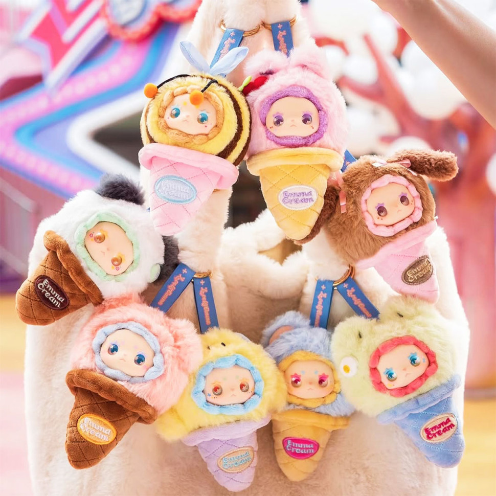 Коллекционная мягкая игрушка с кольцом Мороженко Pop Top MJ-000095 Lucky Emma серии "Scoop Ice Cream" — фото 2