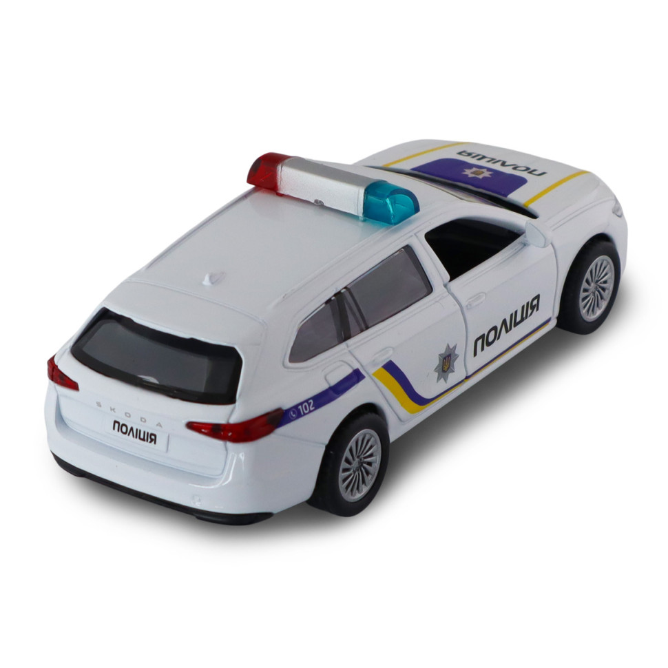 Дитяча автомодель "Skoda superb поліція" TechnoDrive 250947 масштаб 1:43 — фото 5