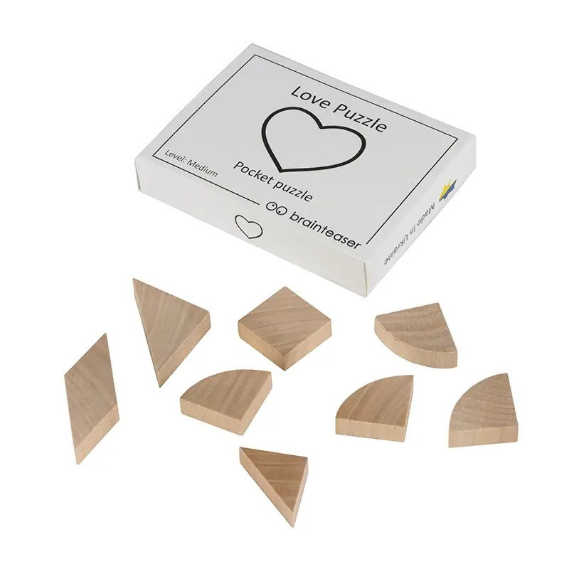 Набір дерев'яних головоломок "Wooden mini puzzle set" Заморочка 12en — фото 11