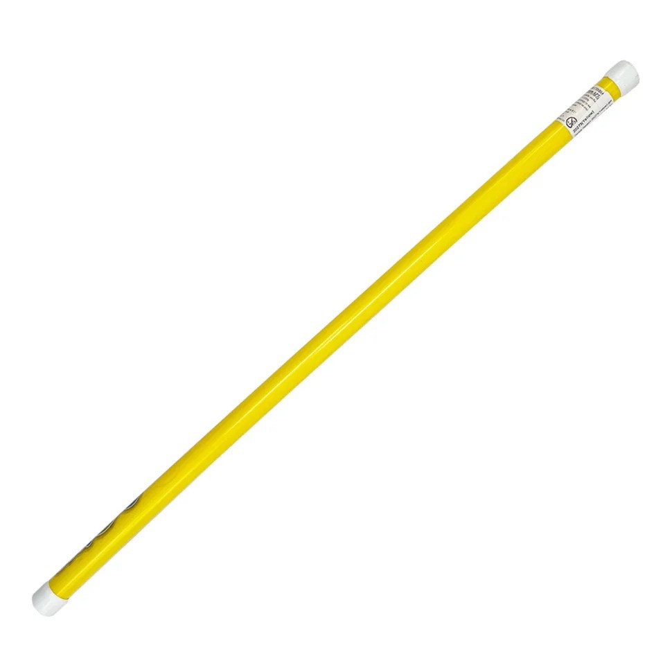 Палиця гімнастична тренувальна 20270(Yellow) довжина 80 см, d 27 мм