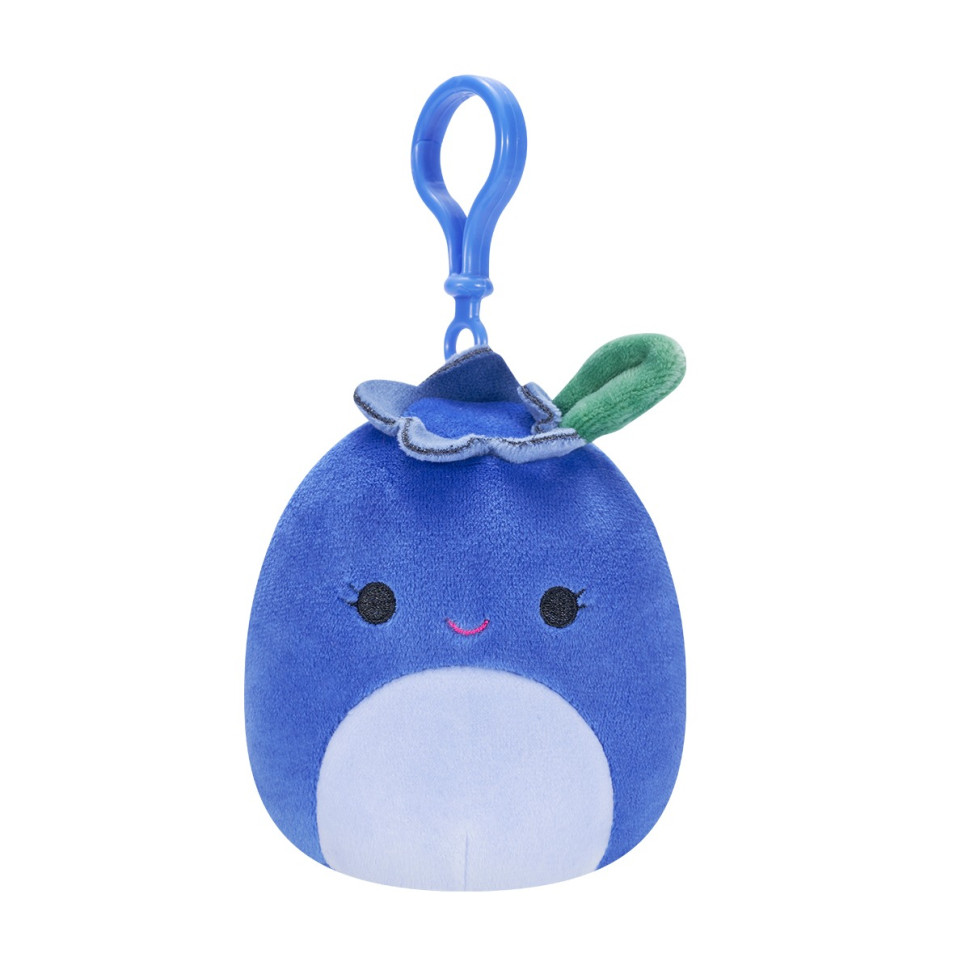 М'яка іграшка Чорниця Блубі Squishmallows SQCP00147 на кліпсі 9 см