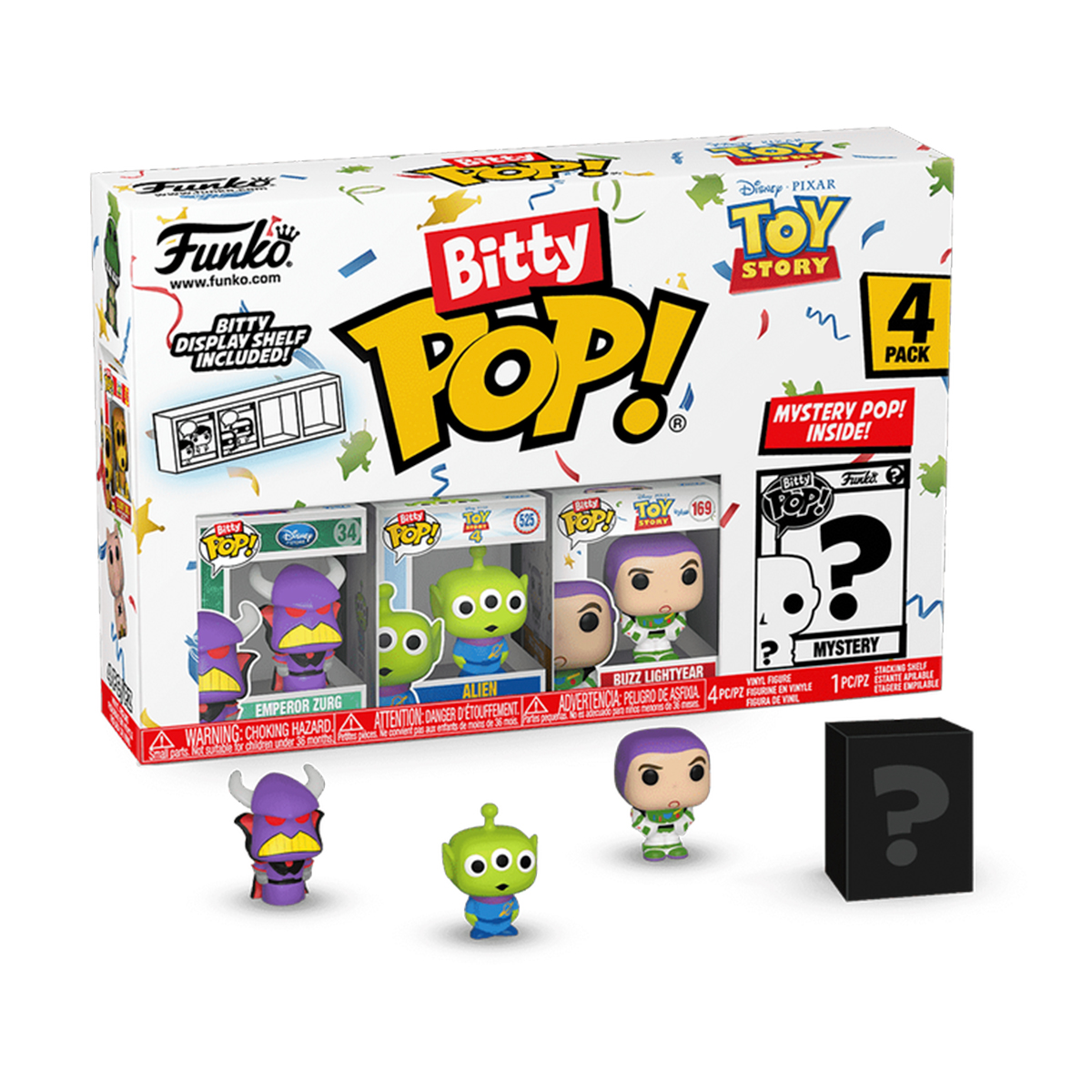 Набір ігрових фігурок Bitty POP! серії "Історія іграшок" - Зорг (4 фігурки в ас.)