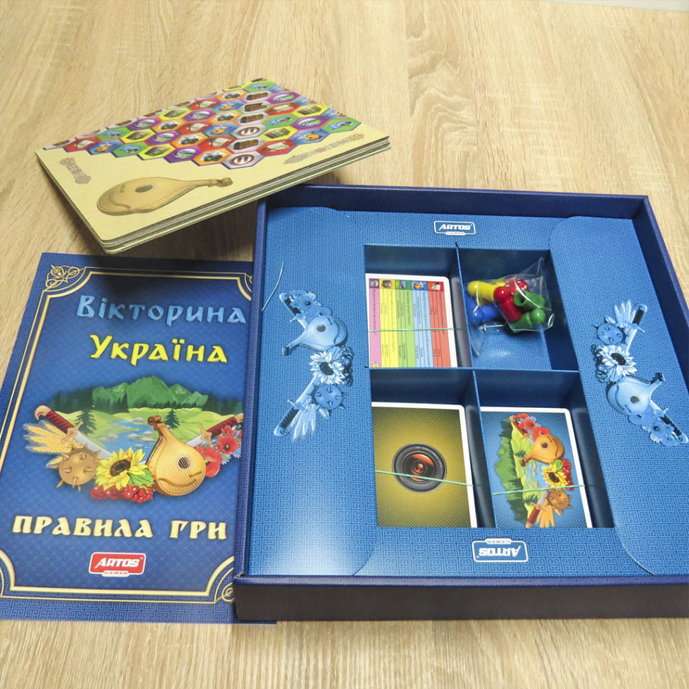 Настільна гра "Вікторина Україна" 0994 розвиваюча гра — фото 5