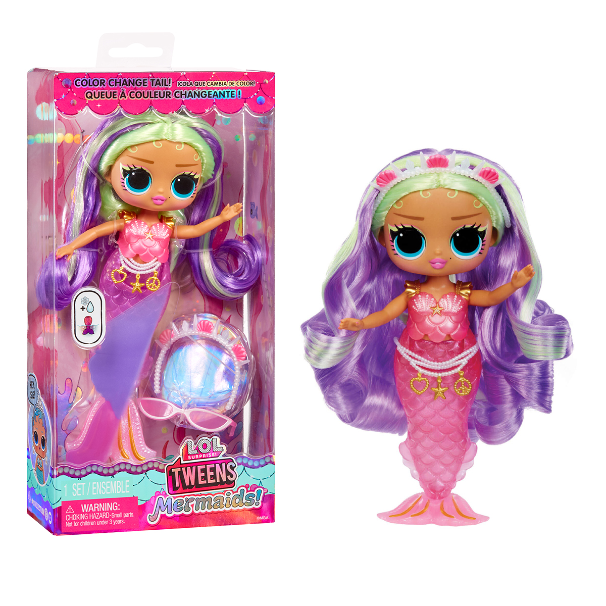 Игровой набор с куклой L.O.L. Surprise серии "Tweens Mermaids!" – Клео Коув (с аксесс.)
