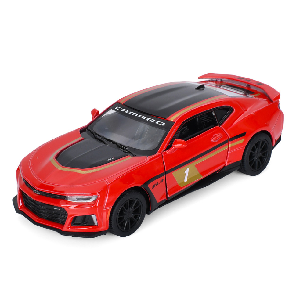 Дитяча модель машинки Chevrolet Camaro ZL1 2017 Kinsmart KT5399FW інерційна, 1:38 Red