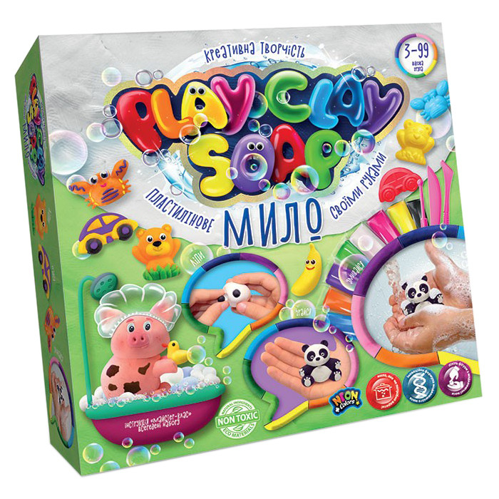 Набір креативної творчості "Пластилінове мило" Play Clay Soap PCS-01 великий Панда