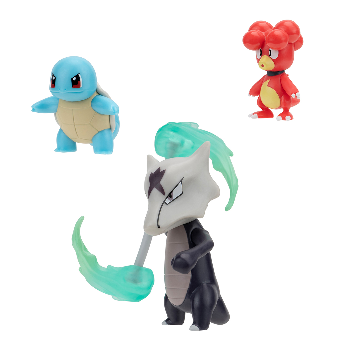 Набір ігрових фігурок Pokemon W19 - Магбі, Сквіртл, Алола Маровак — фото 3