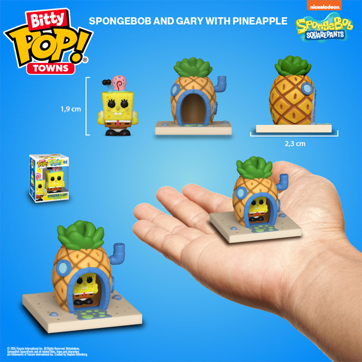 Набір фігурок Bitty POP! Town серії "Губка Боб Квадратні Штани" – Губка Боб і Його Дім — фото 3