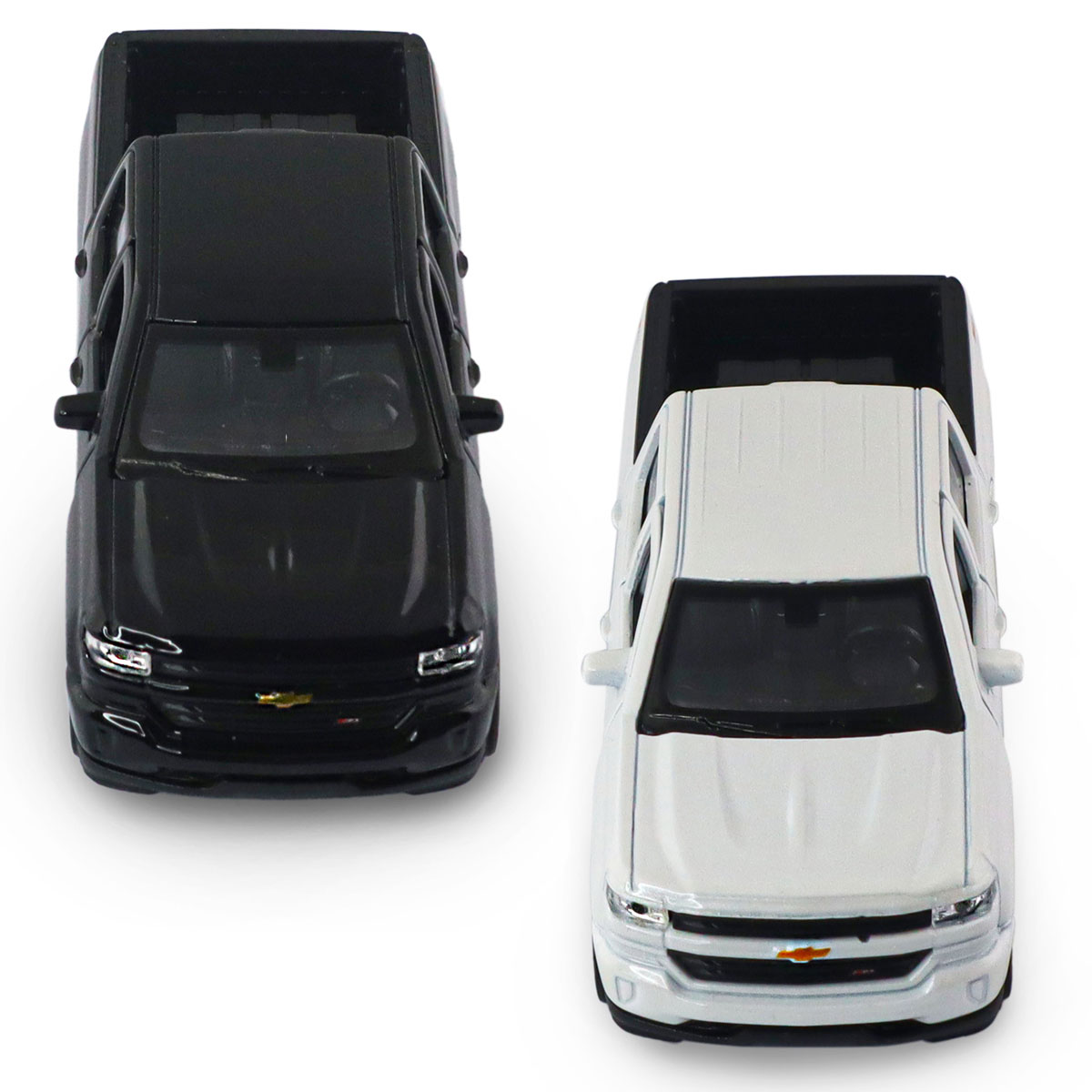 Автомодель - Chevrolet Silverado 2017 (перламутрово-білий, чорний) — фото 14