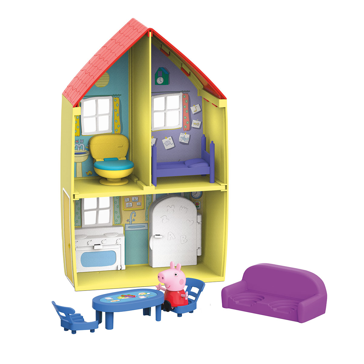 Игровой набор Peppa - Домик Пеппы (домик с мебелью, фигурка Пеппы)