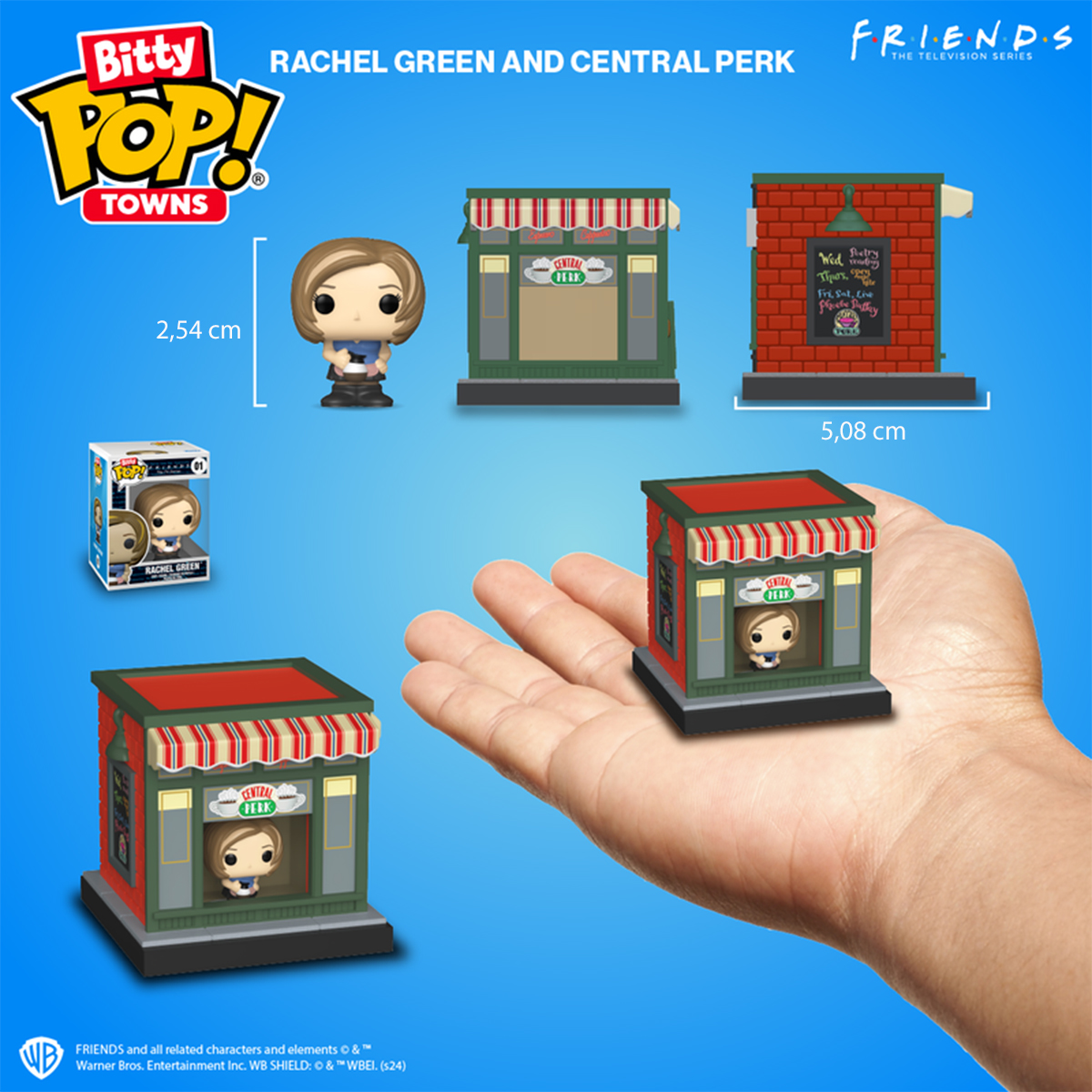 Набір фігурок Bitty POP! Town серії "Друзі" - Рейчел у Кав'ярні "Central PERK" — фото 3