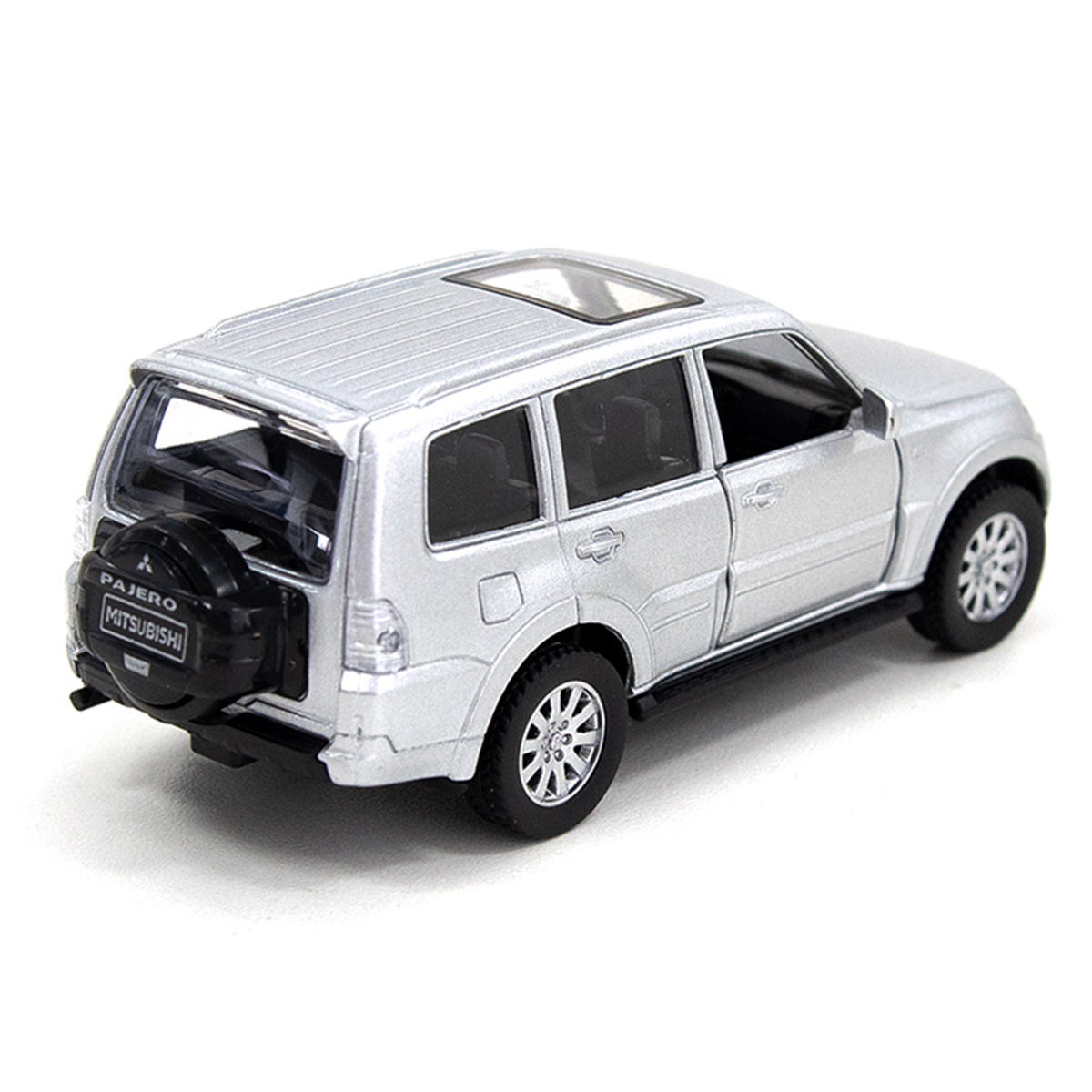 Автомодель - Mitsubishi Pajero 4WD Turbo (серебристый) — фото 8