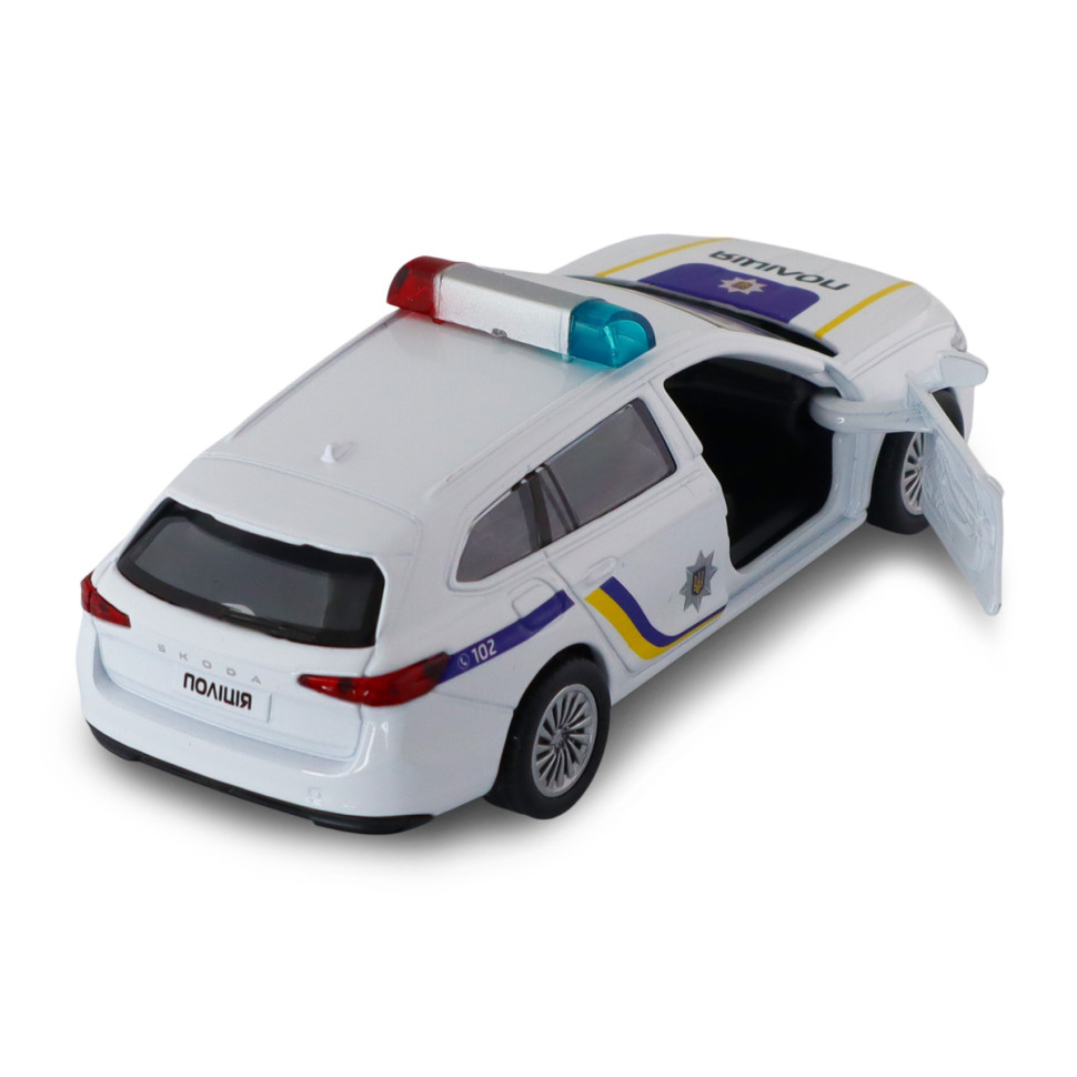 Дитяча автомодель "Skoda superb поліція" TechnoDrive 250947 масштаб 1:43 — фото 10