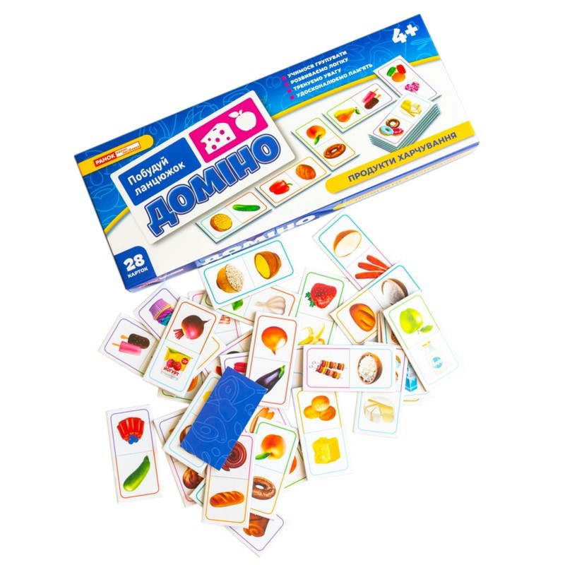 Детская настольная игра "Домино. Продукты питания" 10109169, 28 карт — фото 17