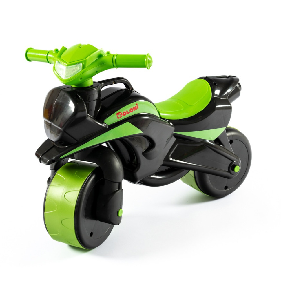 Мотобайк беговел Doloni Toys 0138/590 Чорно-Зелений