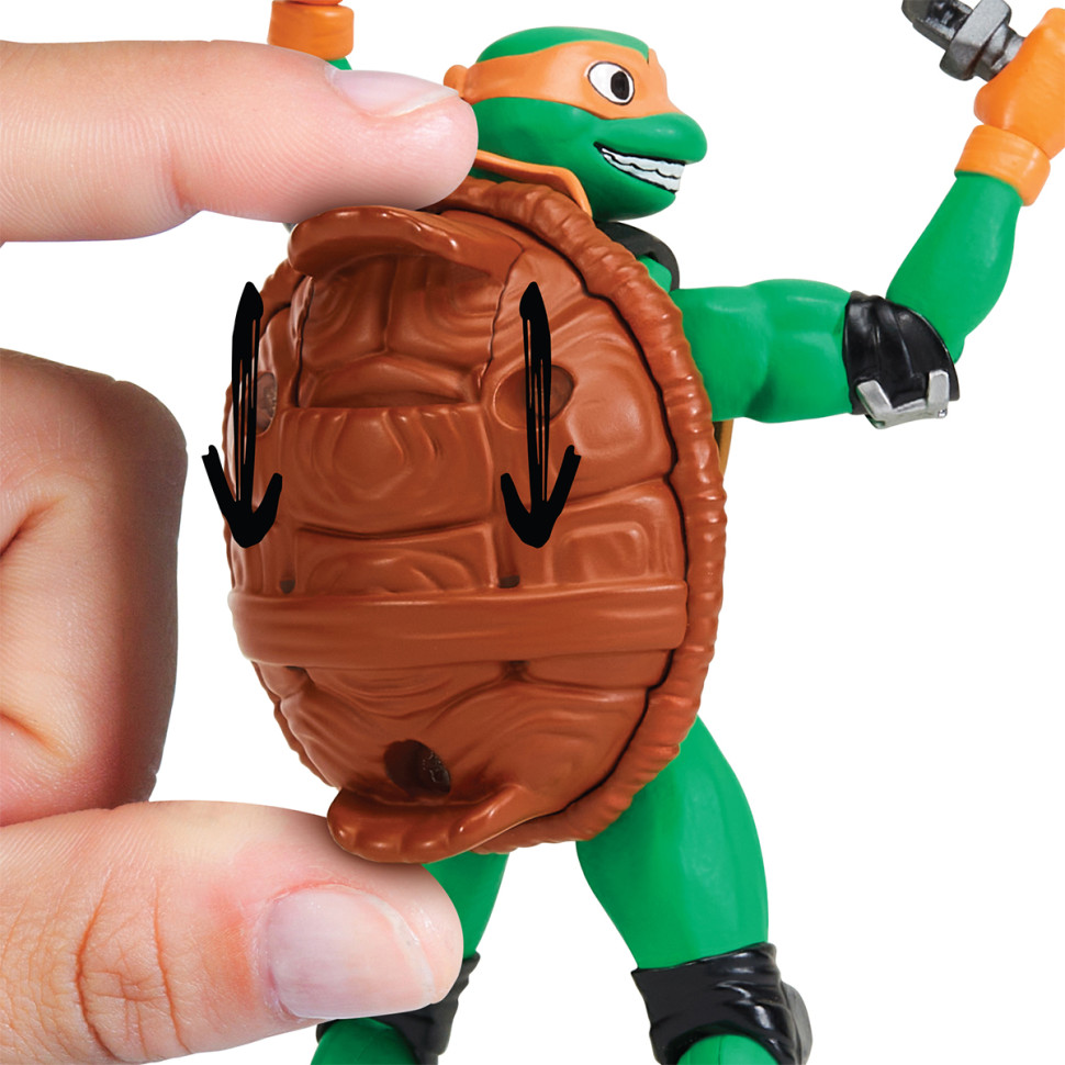 Игровая фигурка Майки TMNT 83831 серии "Черепашки-Ниндзя. Панцирный вихрь" — фото 4