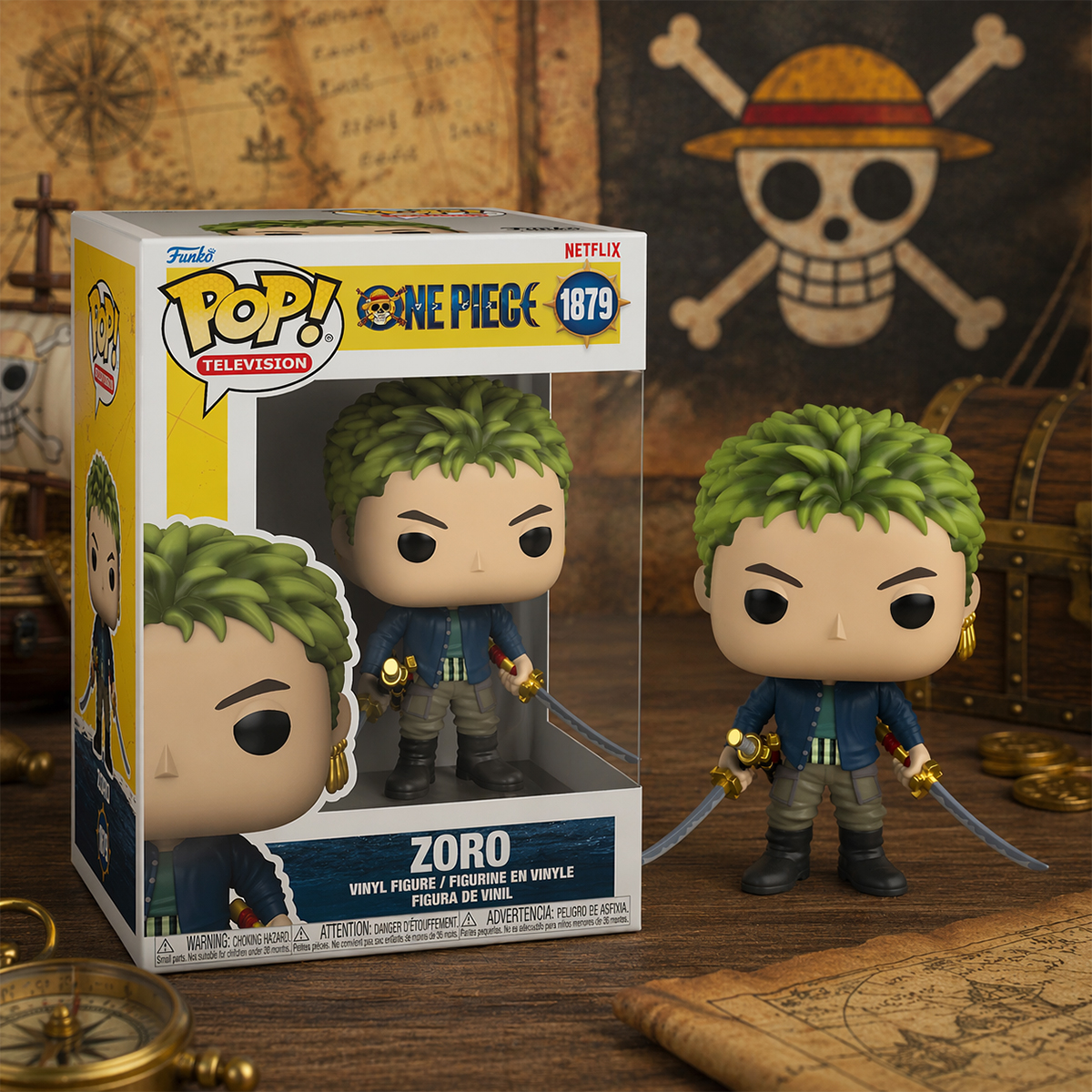 Игровая фигурка Funko POP! серии "Большой куш" S1 - Зоро — фото 3