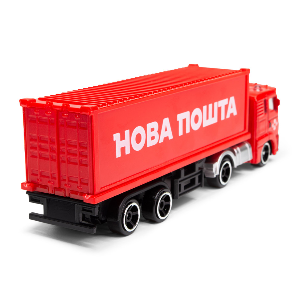 Автомодель колекційна Фура "Нова Пошта" TechnoDrive 250416CG масштаб 1:64 — фото 5