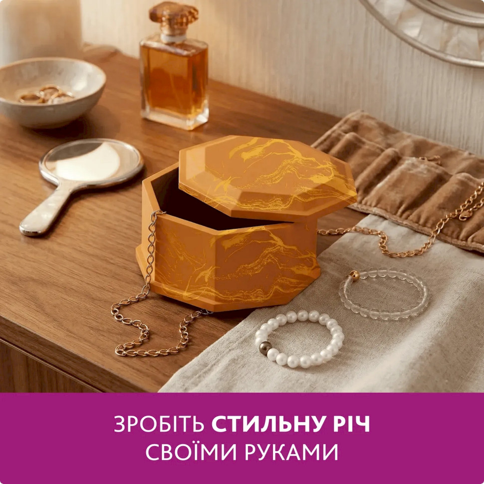 Набор для изготовления оригинальной шкатулки для украшений GP-005 из гипса — фото 9
