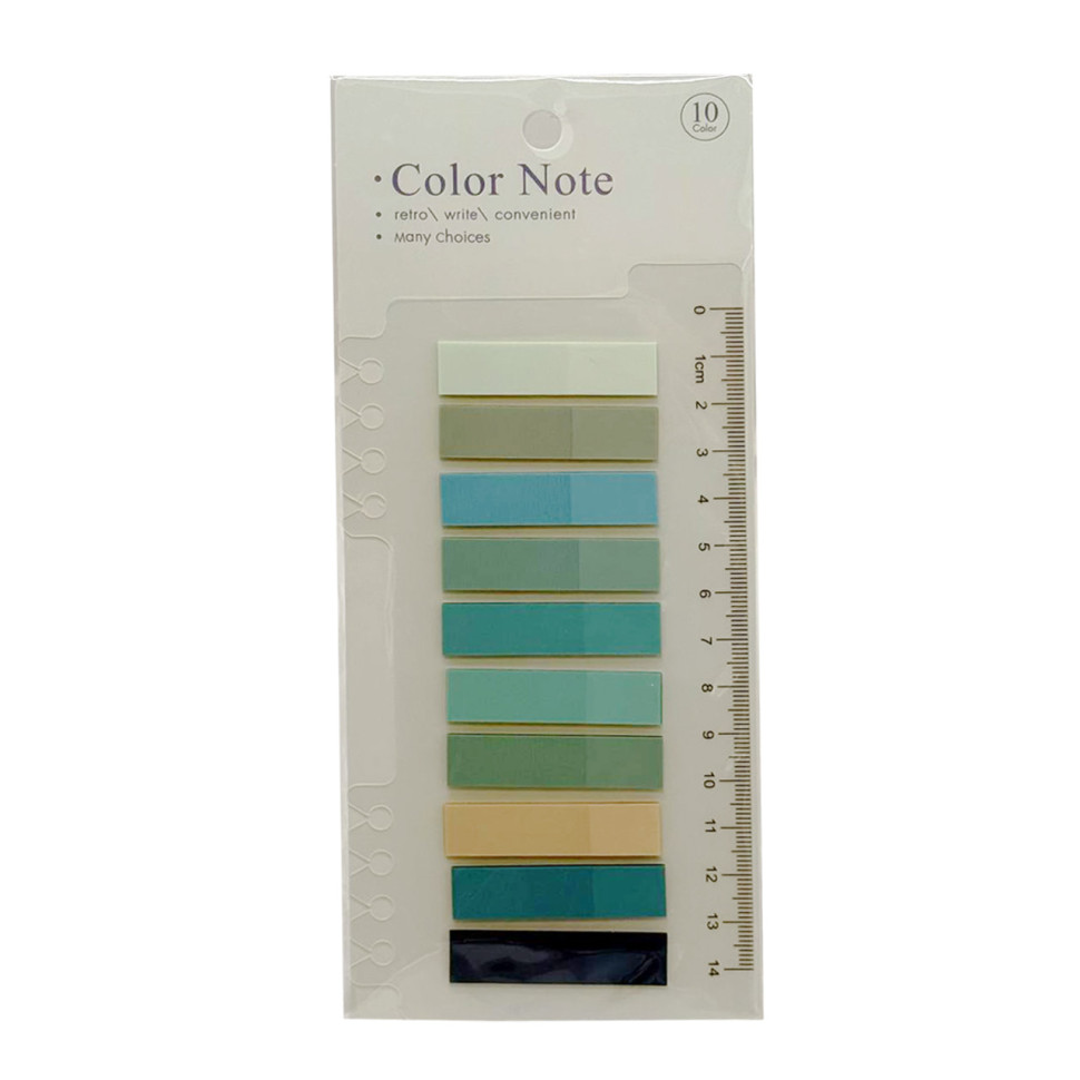 Закладка з лінійкою 2 в 1 "stick Notes" Р80-4 різнокольорові