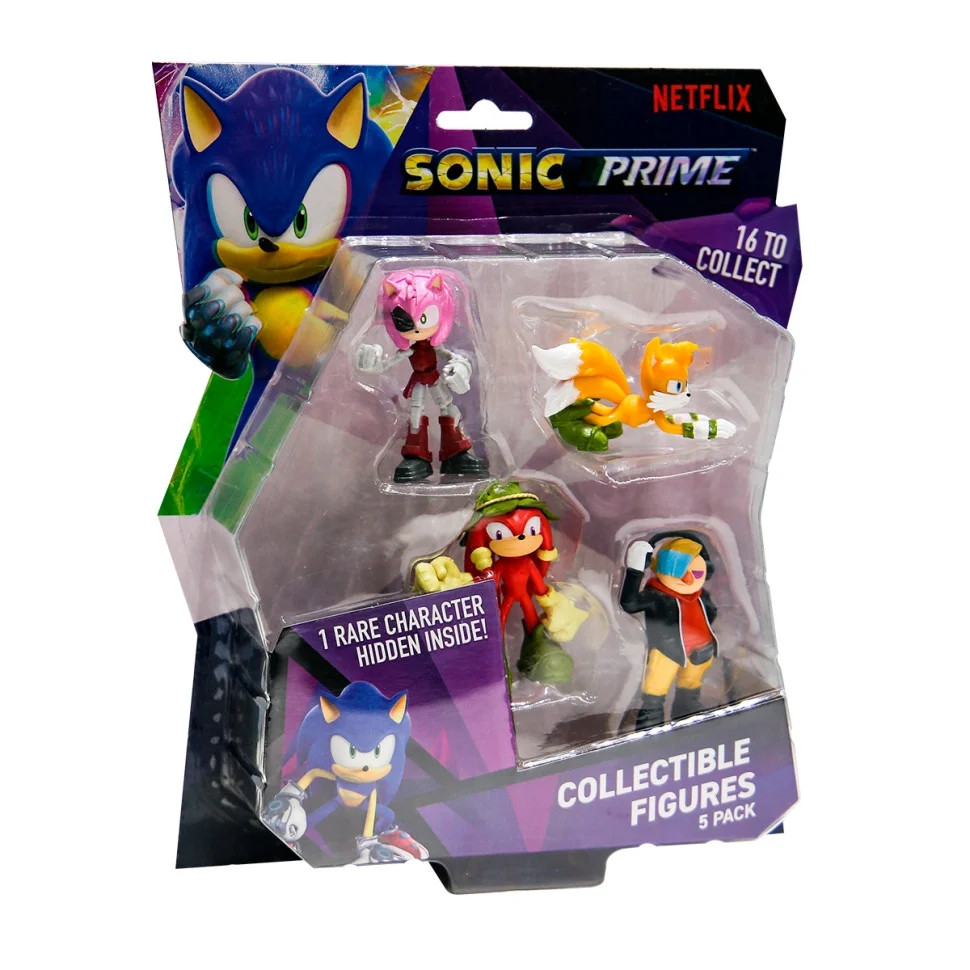 Набір ігрових фігурок Пригоди Наклза SONIC PRIME SON2040B 5 фігурок, 6,5 см