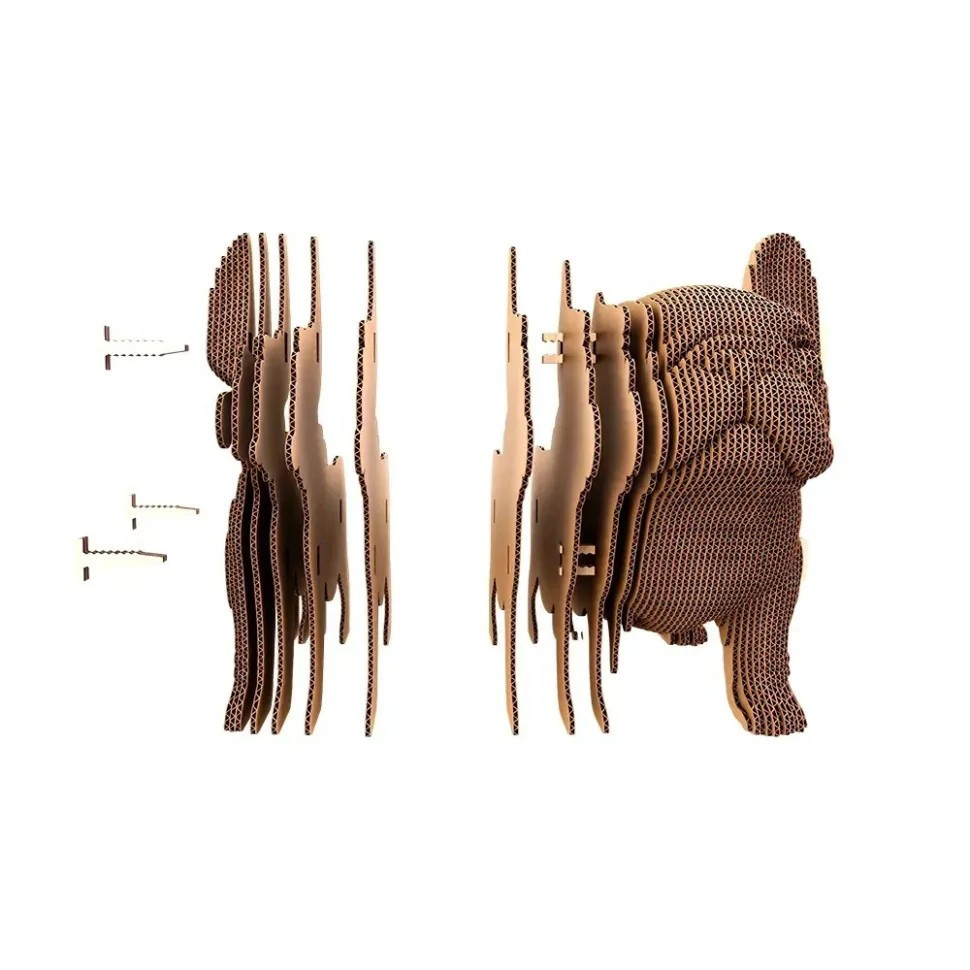 Картонний конструктор 3D Puzzle "PUPPIES TRIO" CARTPUPPIES 227 деталей — фото 3